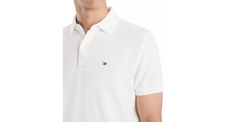 Men's Organic Cotton Classic Fit 1985 Polo - Color: White, Size: XL - 5th Ave. Window