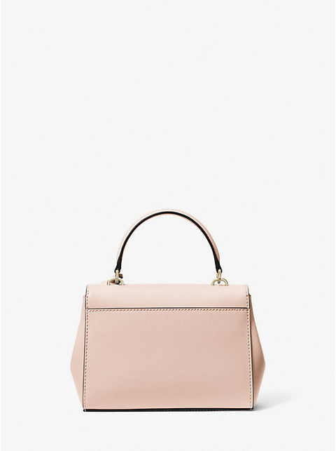 Ava Extra-Small Saffiano Leather Crossbody - Soft Pink - 5th Ave. Window