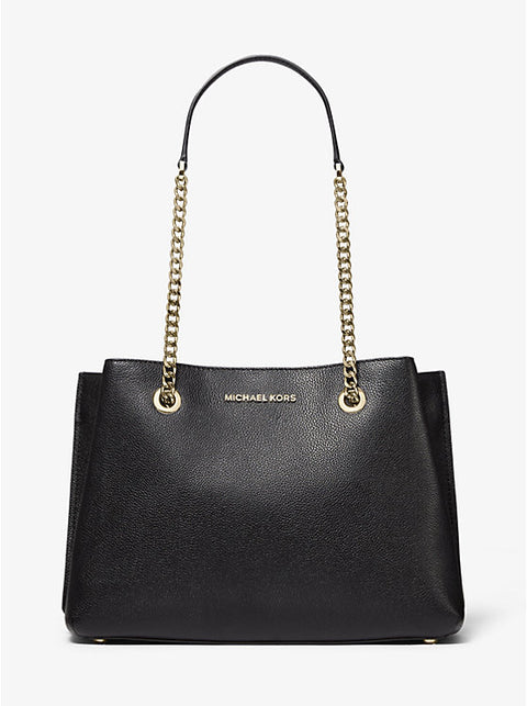 Teagan Large Pebbled Leather Shoulder Bag - 5th Ave. Window