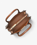 Mercer Medium Logo and Leather Accordion Crossbody Bag - 5th Ave. Window