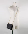 Tory Burch Emerson E/W Flap Adjustable Shoulder Bag, Black, Style 147214, $498 - 5th Ave. Window