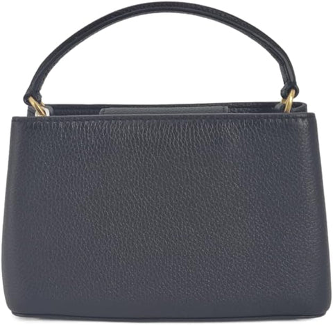 Tory Burch 145357 Britten Black With Gold Hardware Leather Women's Micro Satchel Bag - 5th Ave. Window