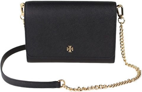 Tory Burch Emerson E/W Flap Adjustable Shoulder Bag, Black, Style 147214, $498 - 5th Ave. Window