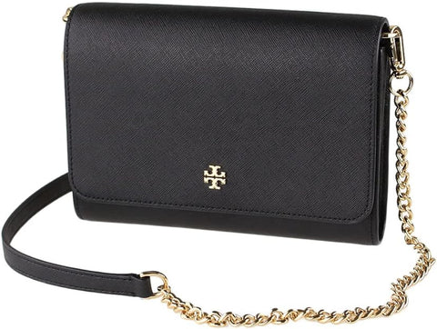 Tory Burch Emerson E/W Flap Adjustable Shoulder Bag, Black, Style 147214, $498 - 5th Ave. Window