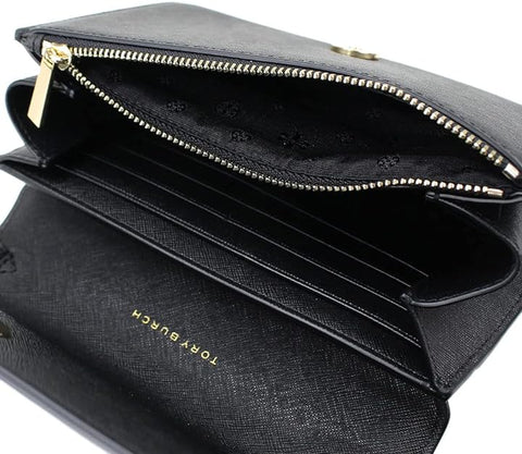 Tory Burch Emerson E/W Flap Adjustable Shoulder Bag, Black, Style 147214, $498 - 5th Ave. Window