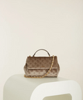 Kimi Logo Convertible Crossbody - Taupe - 5th Ave. Window