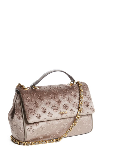 Kimi Logo Convertible Crossbody - Taupe - 5th Ave. Window