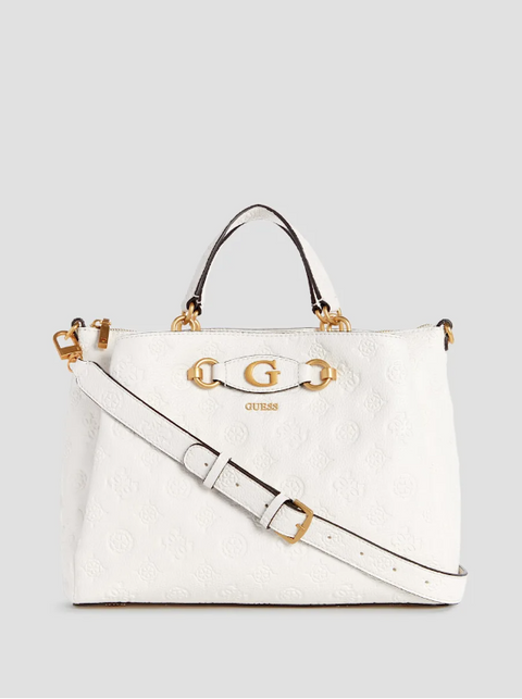 Izzy Peony Girlfriend Satchel - White Color - 5th Ave. Window