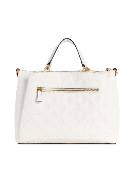 Izzy Peony Girlfriend Satchel - White Color - 5th Ave. Window