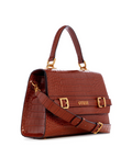 Sestri Crocodile-Embossed Crossbody - Color : Cognac - 5th Ave. Window