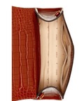 Sestri Crocodile-Embossed Crossbody - Color : Cognac - 5th Ave. Window