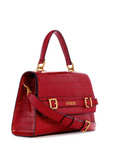 Sestri Crocodile-Embossed Crossbody - Color : Red - 5th Ave. Window