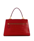 Sestri Crocodile-Embossed Crossbody - Color : Red - 5th Ave. Window
