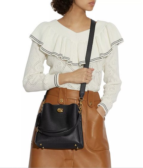 Willow Leather Bucket Bag - 5th Ave. Window