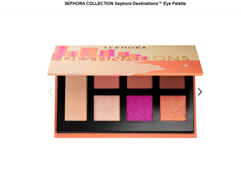 Sephora Destinations™ Eye Palette - Turn up the Heat - 5th Ave. Window