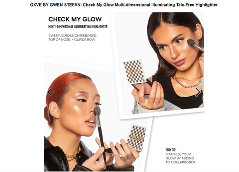 Check My Glow Multi-dimensional Illuminating Talc-Free Highlighter - GXVE BY GWEN STEFANI - 5th Ave. Window