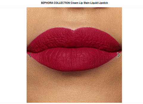 Cream Lip Stain Liquid Lipstick - Color 93 French Lover - matte deep red - 5th Ave. Window