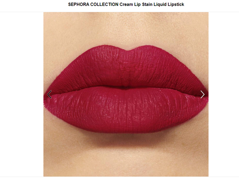 Cream Lip Stain Liquid Lipstick - Color 93 French Lover - matte deep red - 5th Ave. Window