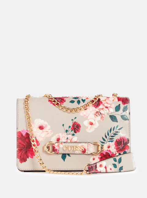 Guess flower handbag best sale