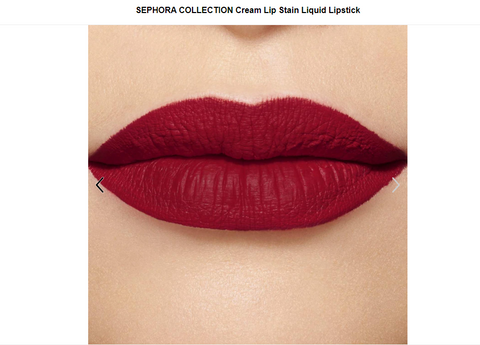 Cream Lip Stain Liquid Lipstick - Color 94 Cherry Moon - matte red cherry - 5th Ave. Window