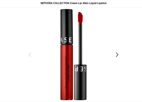 Cream Lip Stain Liquid Lipstick - Color  01 Always Red - matte classic red - 5th Ave. Window