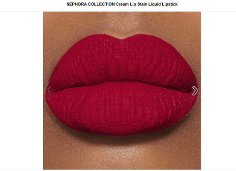 Cream Lip Stain Liquid Lipstick - Color  01 Always Red - matte classic red - 5th Ave. Window