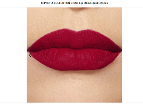 Cream Lip Stain Liquid Lipstick - Color  01 Always Red - matte classic red - 5th Ave. Window