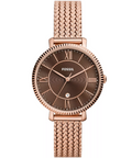 Women's Jacqueline Three-Hand Date Rose Gold-Tone Stainless Steel Mesh Watch 36mm - 5th Ave. Window