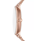 Women's Jacqueline Three-Hand Date Rose Gold-Tone Stainless Steel Mesh Watch 36mm - 5th Ave. Window