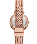 Women's Jacqueline Three-Hand Date Rose Gold-Tone Stainless Steel Mesh Watch 36mm - 5th Ave. Window