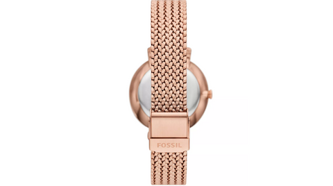 Women's Jacqueline Three-Hand Date Rose Gold-Tone Stainless Steel Mesh Watch 36mm - 5th Ave. Window