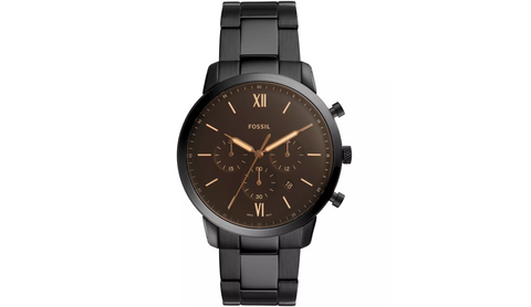 Men's Neutra Chrono black stainless-steel bracelet - 5th Ave. Window