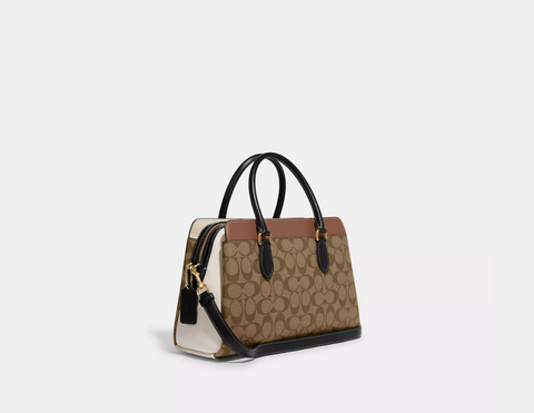 Darcie Carryall In Colorblock Signature Canvas - 5th Ave. Window