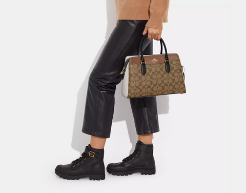 Darcie Carryall In Colorblock Signature Canvas - 5th Ave. Window