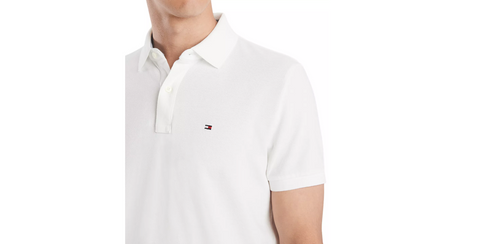 Men's Organic Cotton Classic Fit 1985 Polo - Color:  White, Size: XL - 5th Ave. Window