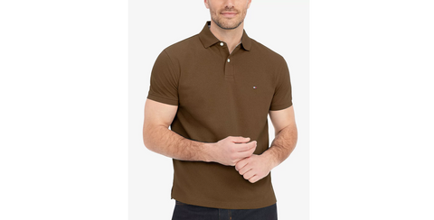 Men's Organic Cotton Classic Fit 1985 Polo - Color:  Desert Khaki, Size: XL - 5th Ave. Window