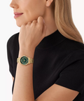 Michael Kors Lauryn Three-Hand Gold-Tone Stainless Steel Watch - 5th Ave. Window