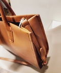 The Small Leather Tote Bag - 5th Ave. Window