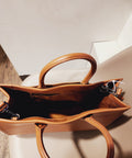 The Small Leather Tote Bag - 5th Ave. Window