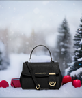 Ava Extra-Small Saffiano Leather Crossbody - Black - 5th Ave. Window