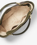 Jet Set Large Logo Shoulder Bag - OLIVE Color - 5th Ave. Window