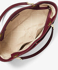 Jet Set Large Logo Shoulder Bag - DARK CHERRY - 5th Ave. Window