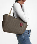 Jet Set Large Logo Shoulder Bag - DARK CHERRY - 5th Ave. Window