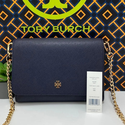 Tory Burch Emerson Chain Wallet Crossbody/Clutch - Black - 5th Ave. Window