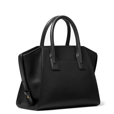 Avril Small Leather Top-Zip Satchel - 5th Ave. Window