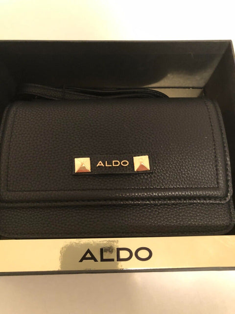 ALDO magnetic clutch black bag with chain in a box - 5th Ave. Window